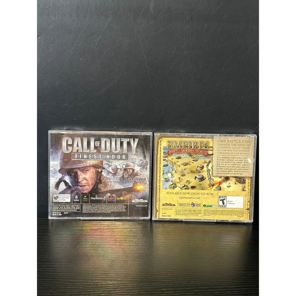 Call of Duty & United Offensive Expansion Pack PC Game‎ Lot Activision WWII 2003
